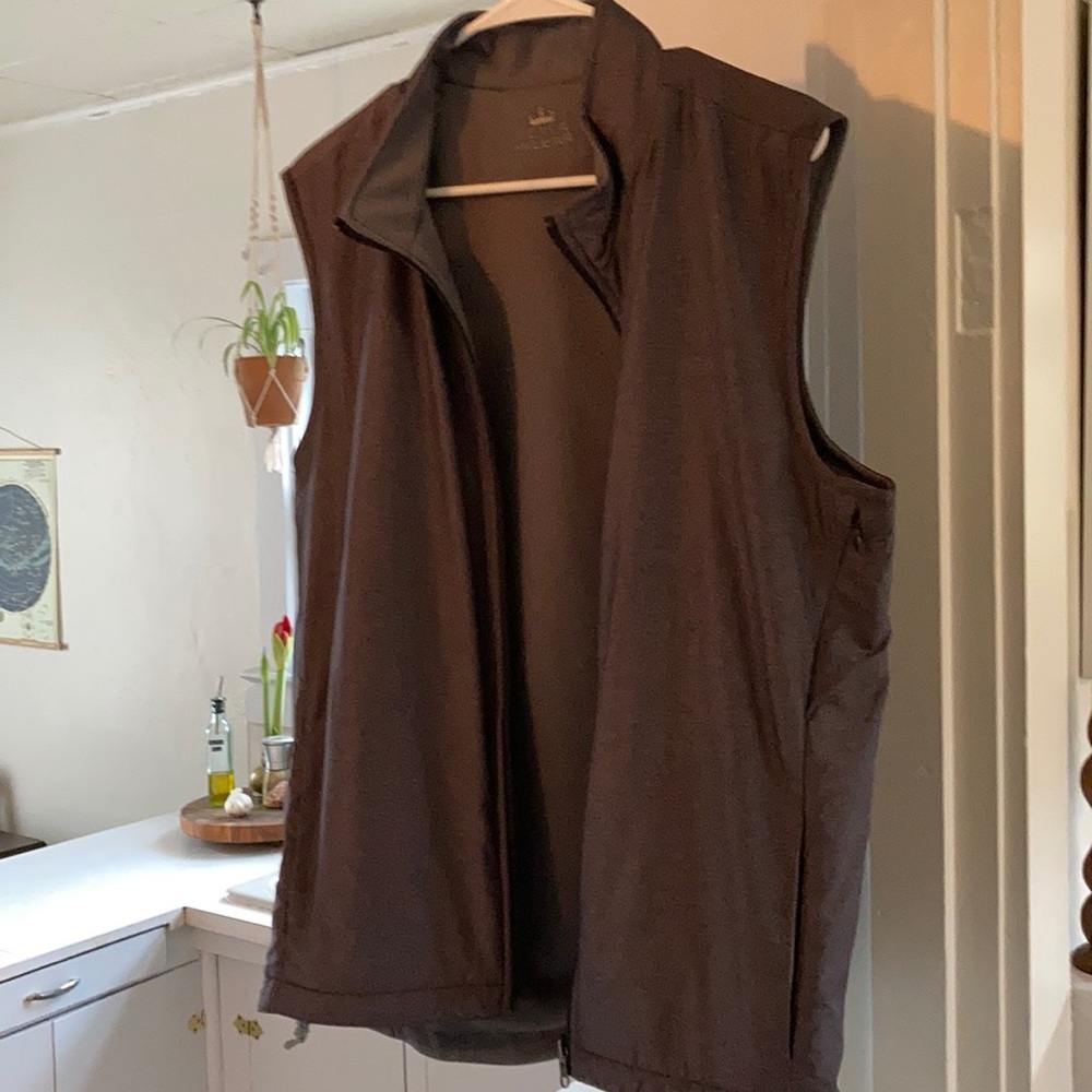 Grey Vest (reversible, fleece or windbreaker)